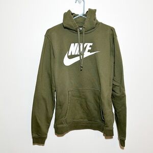 Nike Olive Green Pullover Hoodie Size Medium. Great Condition